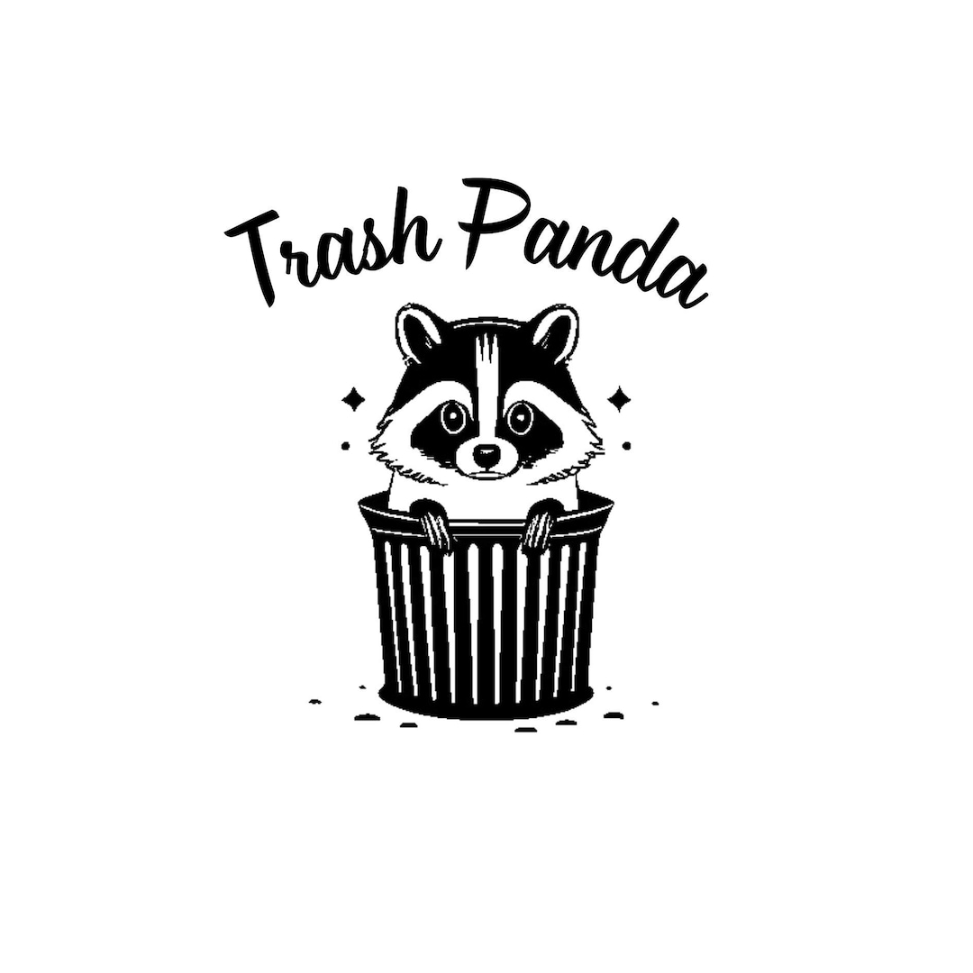 Trash Panda Svg, Raccoon Svg, Trash Svg, Animal Svg, Trash Panda