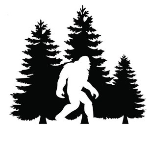Bigfoot SVG: Sasquatch Vector Clipart (Digital Download)