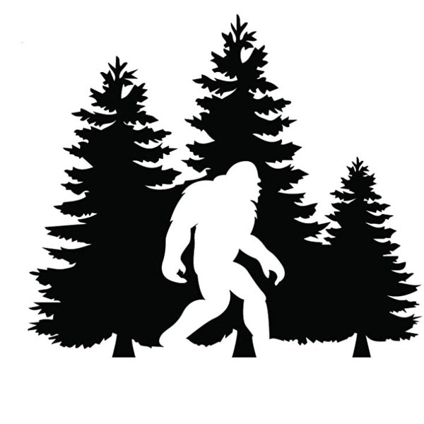 Bigfoot svg, Sasquatch svg, big foot svg, bigfoot clipart svg, cute bigfoot, trendy bigfoot vector file in SVG, DXF and EPS