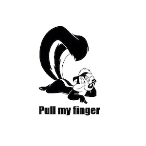 Skunk svg, pull my finger svg, funny skunk svg, skunk svg, animal svg, cute skunk svg, skunk vector file in SVG, DXF and PNG
