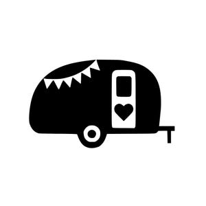 Camper svg, camping svg, glamper svg, glamping svg, travel trailer svg, vintage camper svg, camper vector file in SVG, DXF and EPS