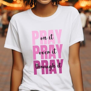 Pray On It SVG: Christian Faith T-Shirt Design (Digital Download)