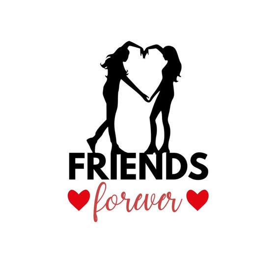 Friends Forever SVG: Heart Arms Design - T-shirt & Crafts (digital