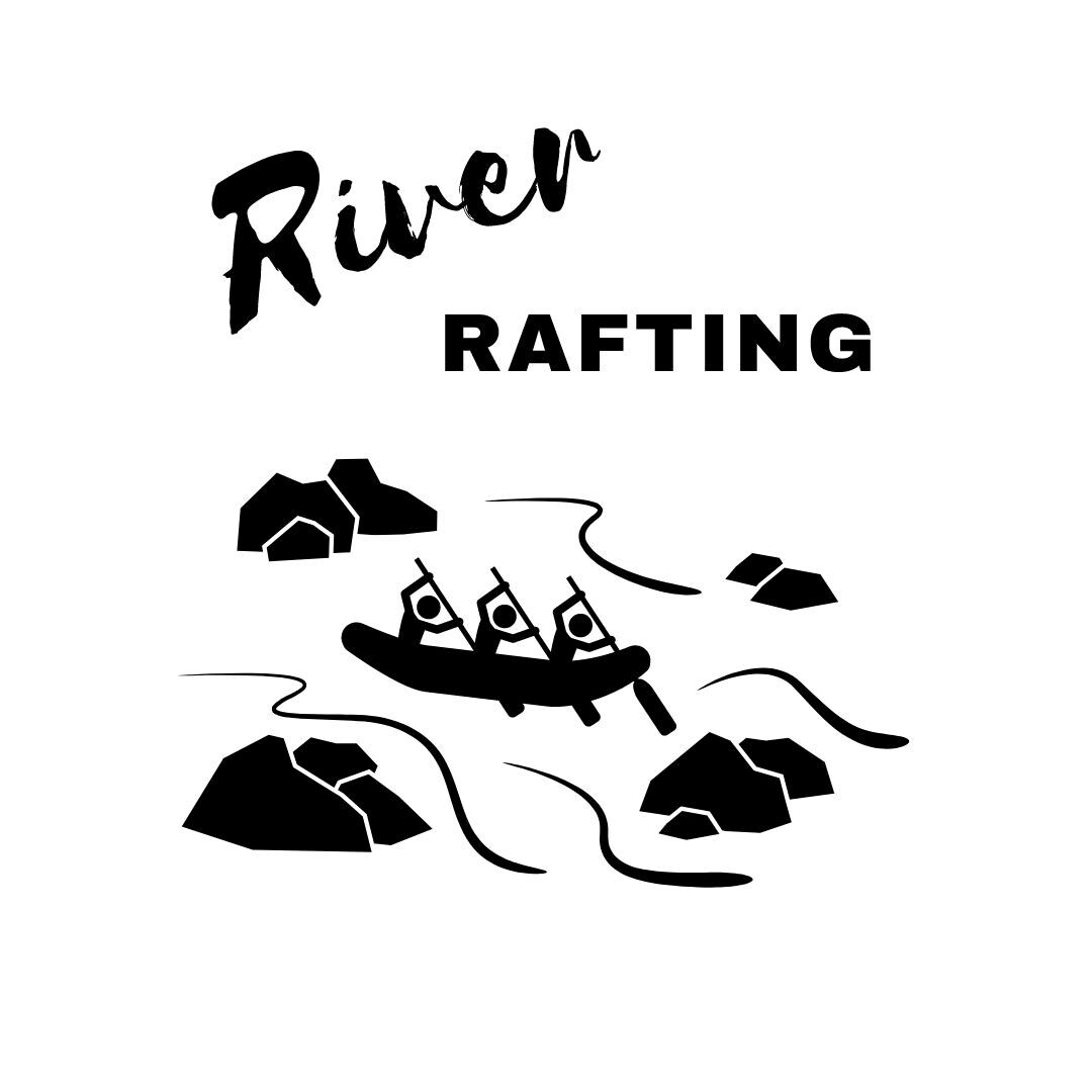 Basic Raft Svg River Rafting SVG: Canoeing, Kayaking, Boating Designs (digital ...