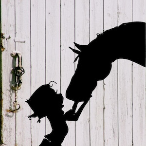 Caballo svg, niño con caballo svg, niña con un caballo svg, calcomanía de caballo svg, animal de granja svg, niños svg, amor por los caballos SVG, DXF, EPS, png