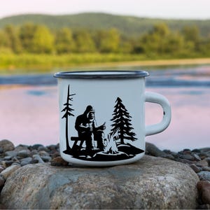 Campin' & Squatchin Bigfoot Sasquatch Camping Campfire Mug main image 0