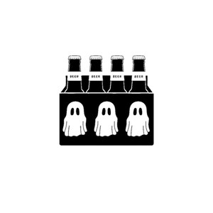 Svg booze, alcool svg, svg de six packs, bière fantôme svg, svg fantômes, bière fantômes svg, svg six pack fantôme, six pack fantômes SVG PNG DXF