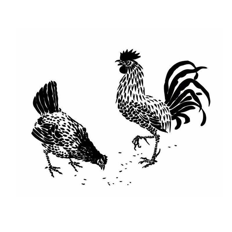  Huhn schablone - Etsy.de Motiv 