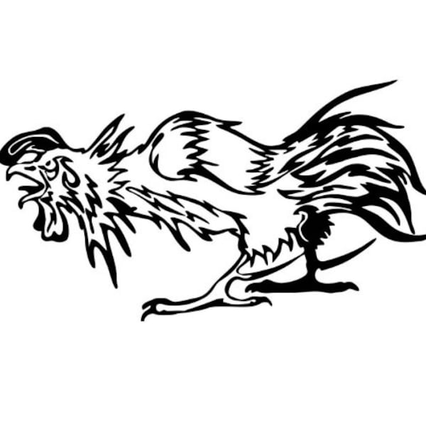 Fighting Rooster Svg - Etsy