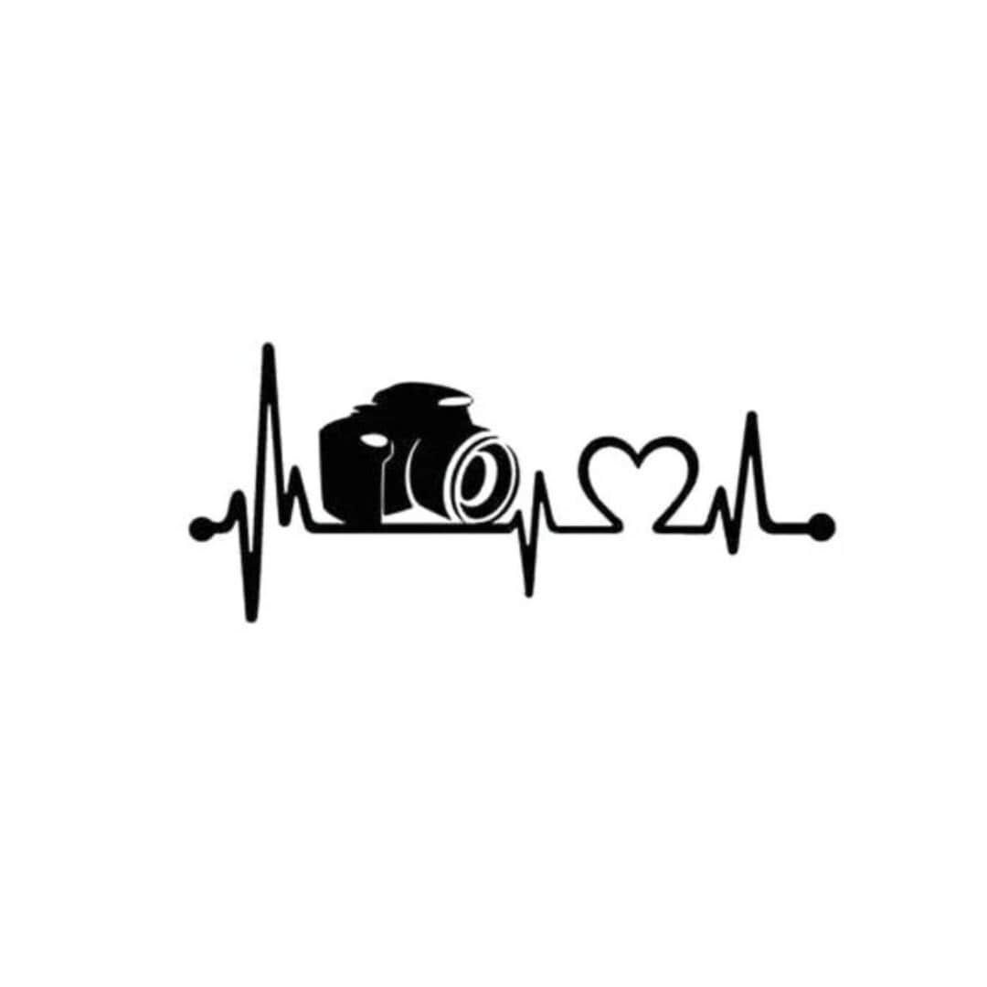 Photography svg, love photography svg, vintage camera svg, photographer svg, retro camera svg, camera heartbeat SVG, EPS and DXF