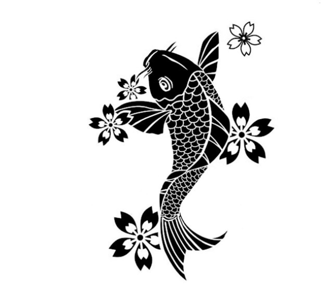 Koi Fish Svg Koi Fish Vector Koi Svg Pond Fish Svg Pond Etsy Australia