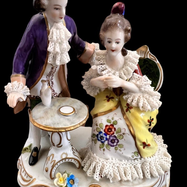 Dresden Figurine Group Etsy