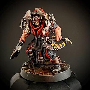 Painted Corpse Grinder Cult Gang - Miniature per Necromunda, Kill Team o qualsiasi gioco di miniature di fantascienza che utilizzi miniature da 28-32 mm