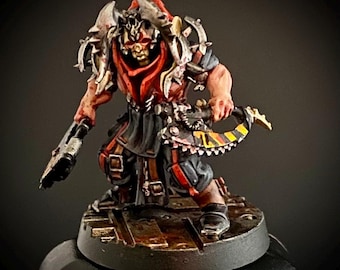 Painted Corpse Grinder Cult Gang: 15 Sci-Fi Miniatures
