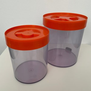 Vintage Erik Kold Plast Denmark Plastic Storage Containers 1970s