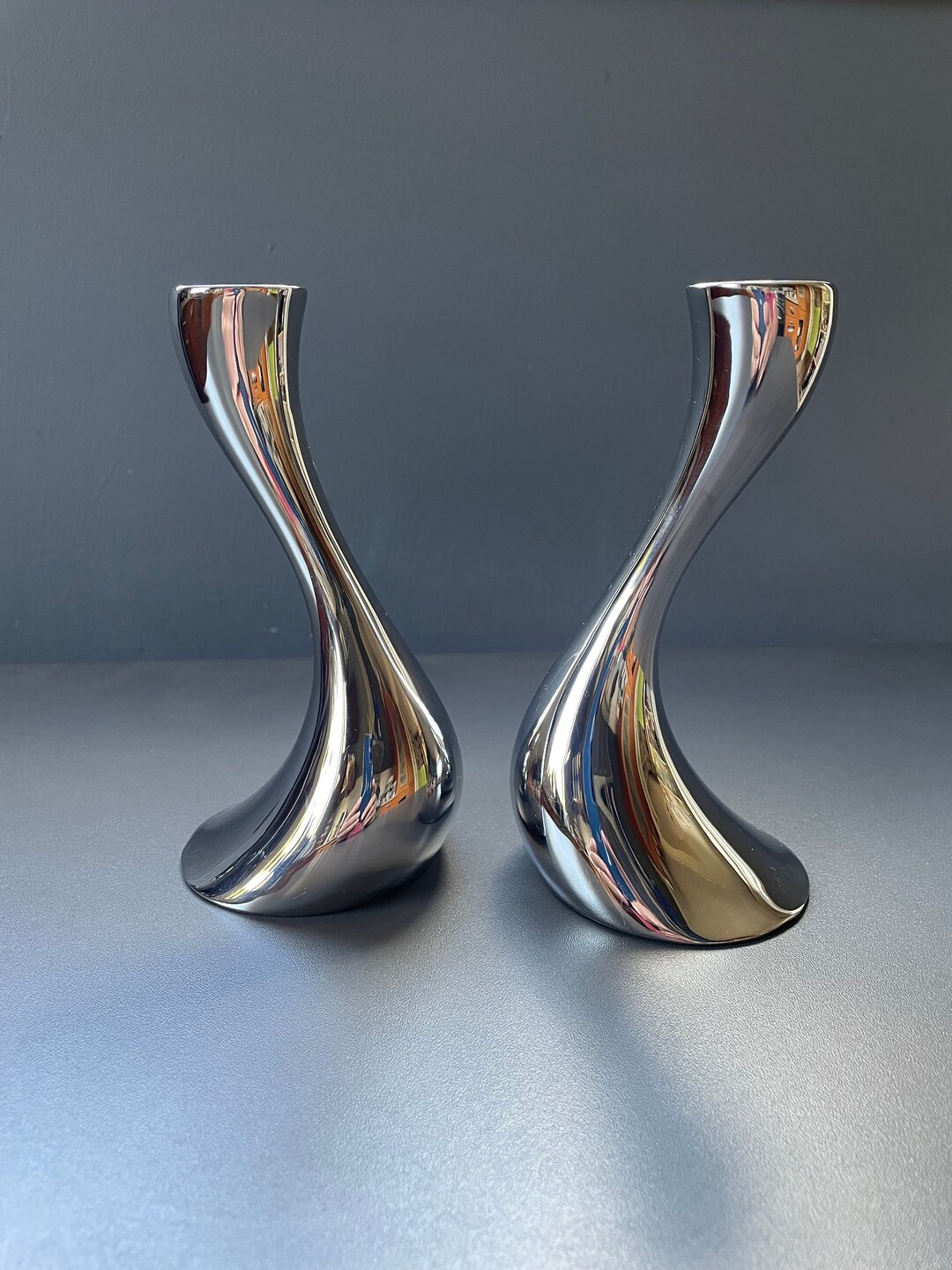 Jensen Denmark Candle Holders Cobra Etsy