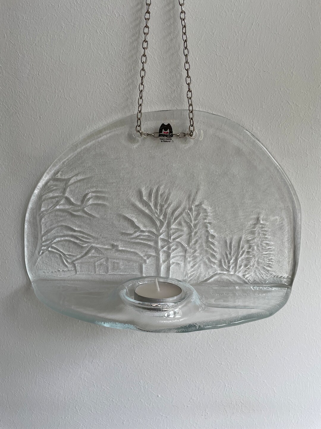 Muurla Romantica Glass Wall Candle Holder Kauko Mäkinen - Etsy