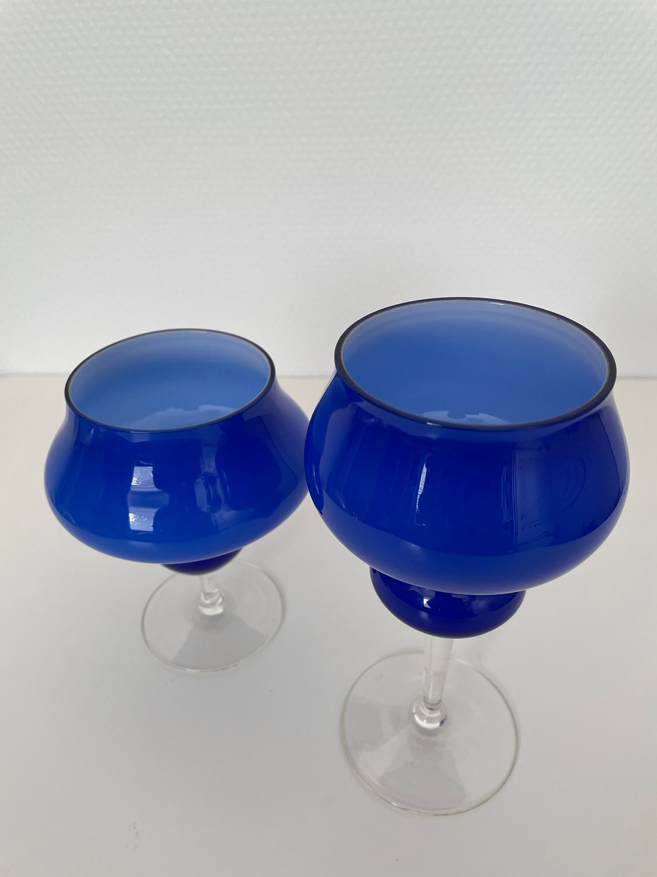 ムラーノ ブルー ケース入りガラス花瓶 60 年代 - Etsy 日本