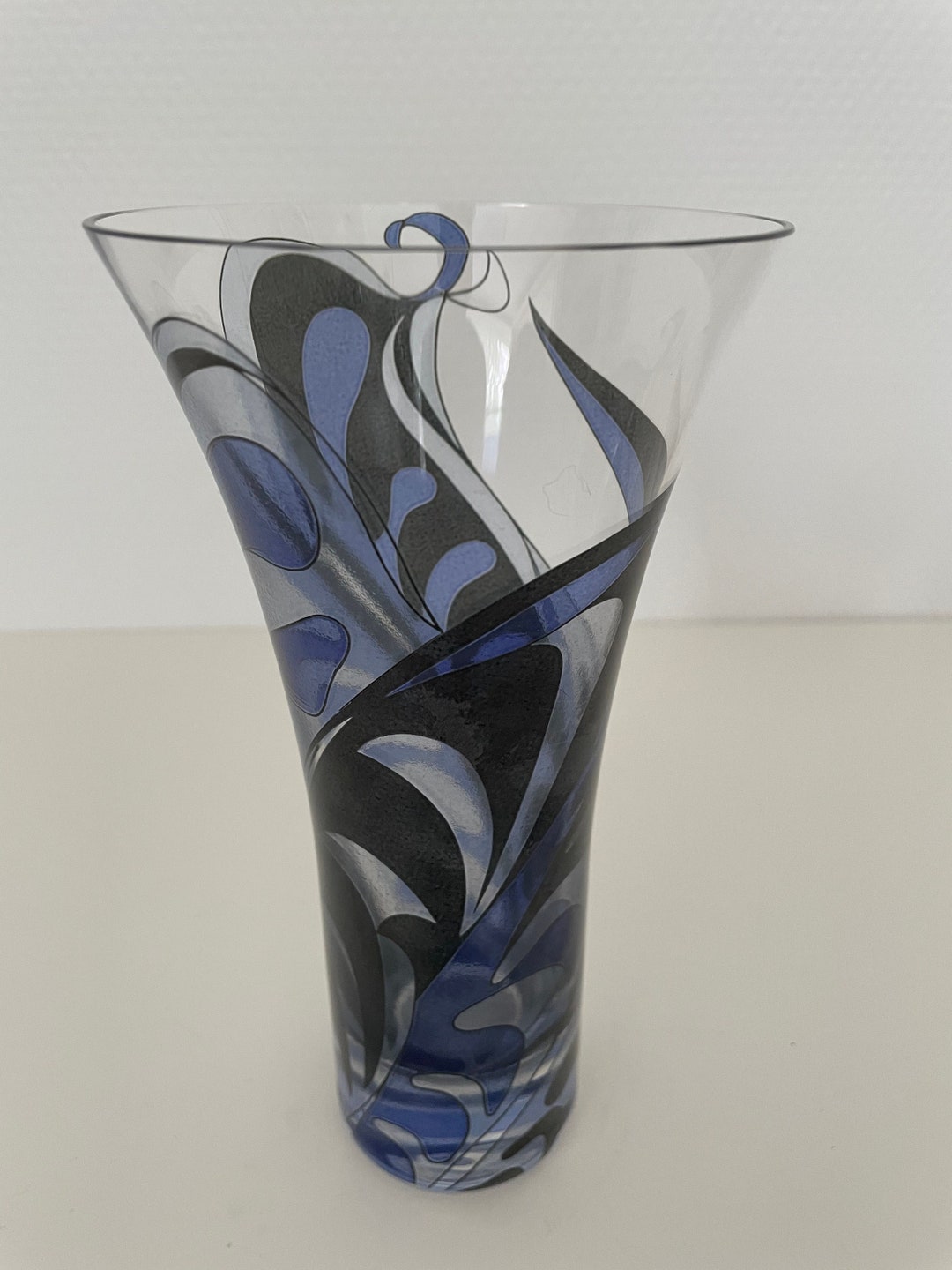Emilio Pucci Signed Glass Vase Rosenthal Studioline Etsy
