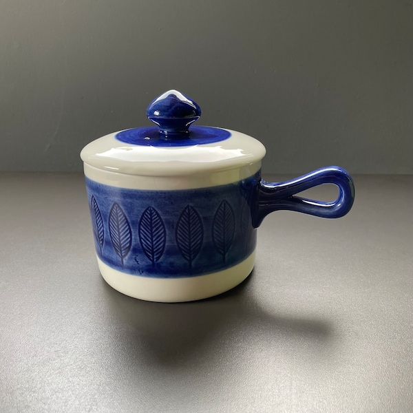 Rörstrand Koka Blue Ceramic Pot
