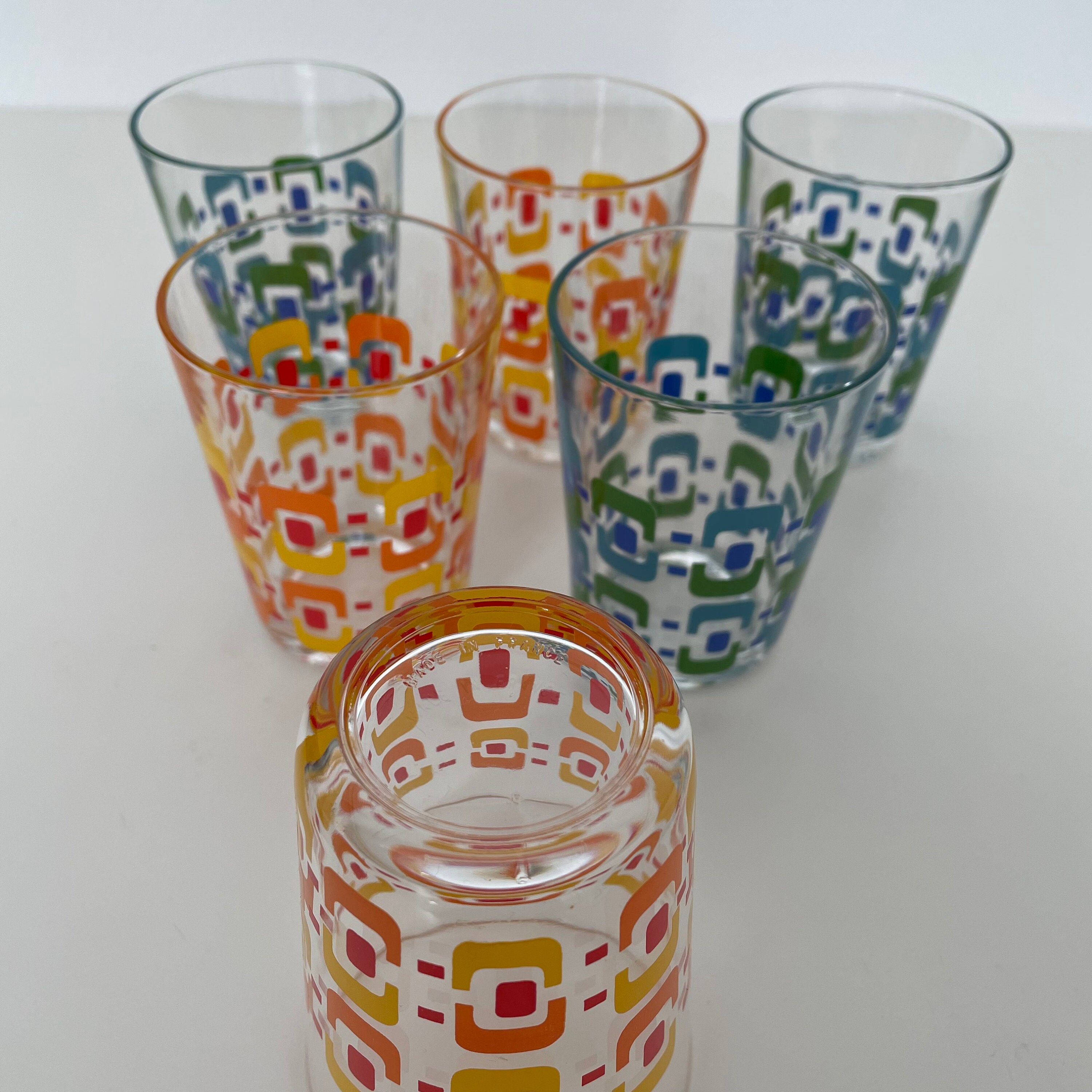 Vintage Lemonade Glasses 1970s Luminarc France Etsy Australia