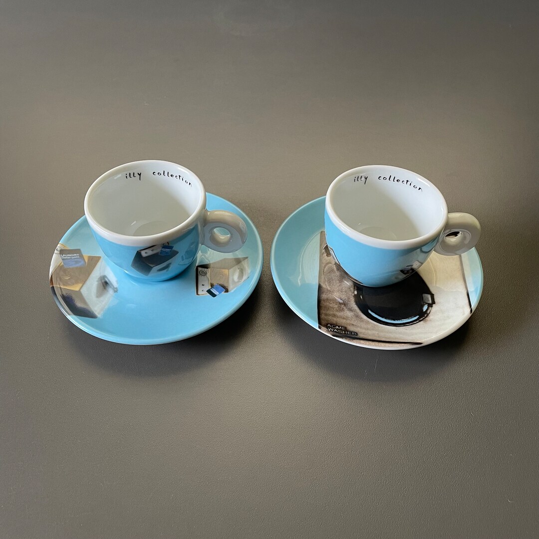Illy Collection 2002 Espresso Cups and Saucers Norma Jeane Etsy