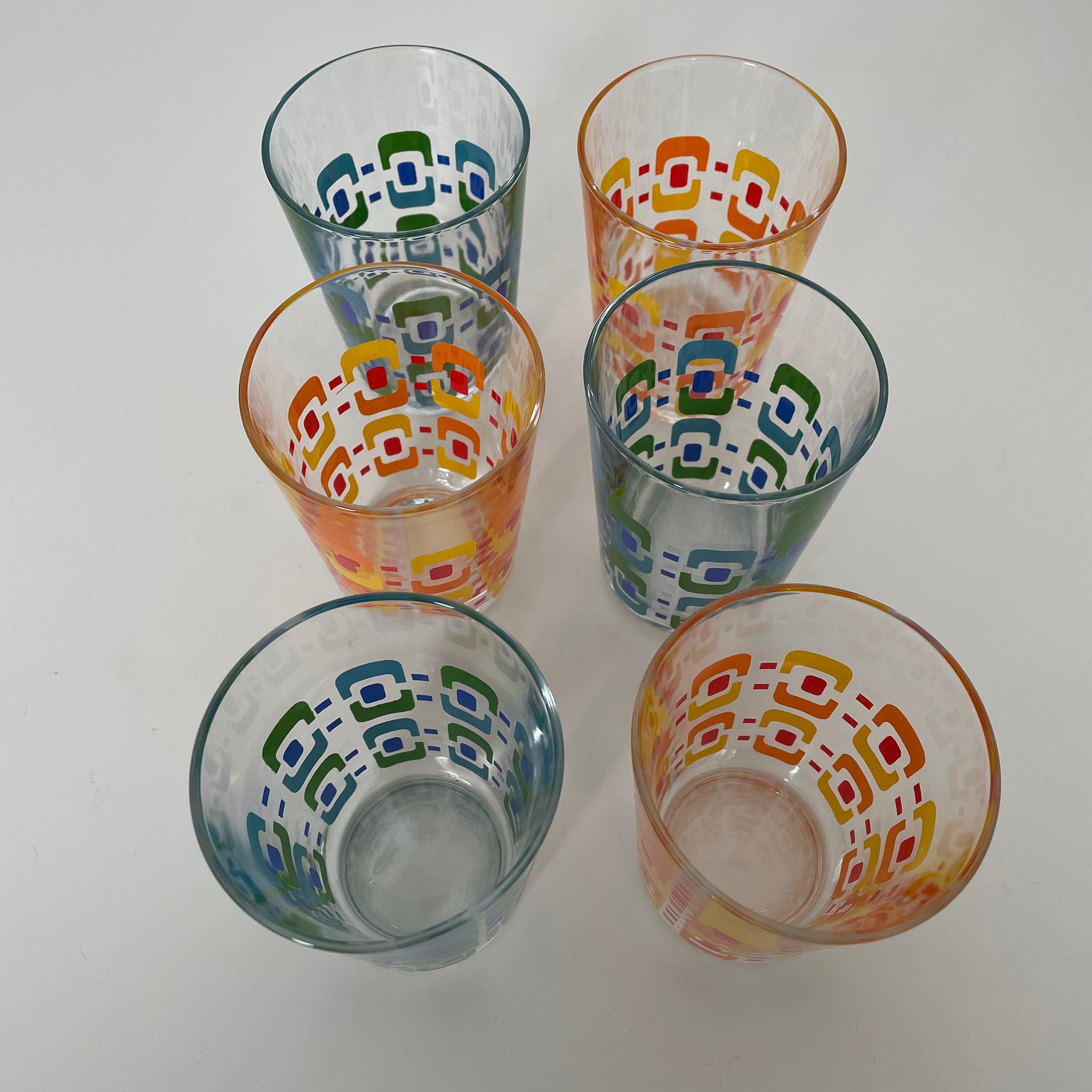 Vintage Lemonade Glasses 1970s Luminarc France Etsy Australia
