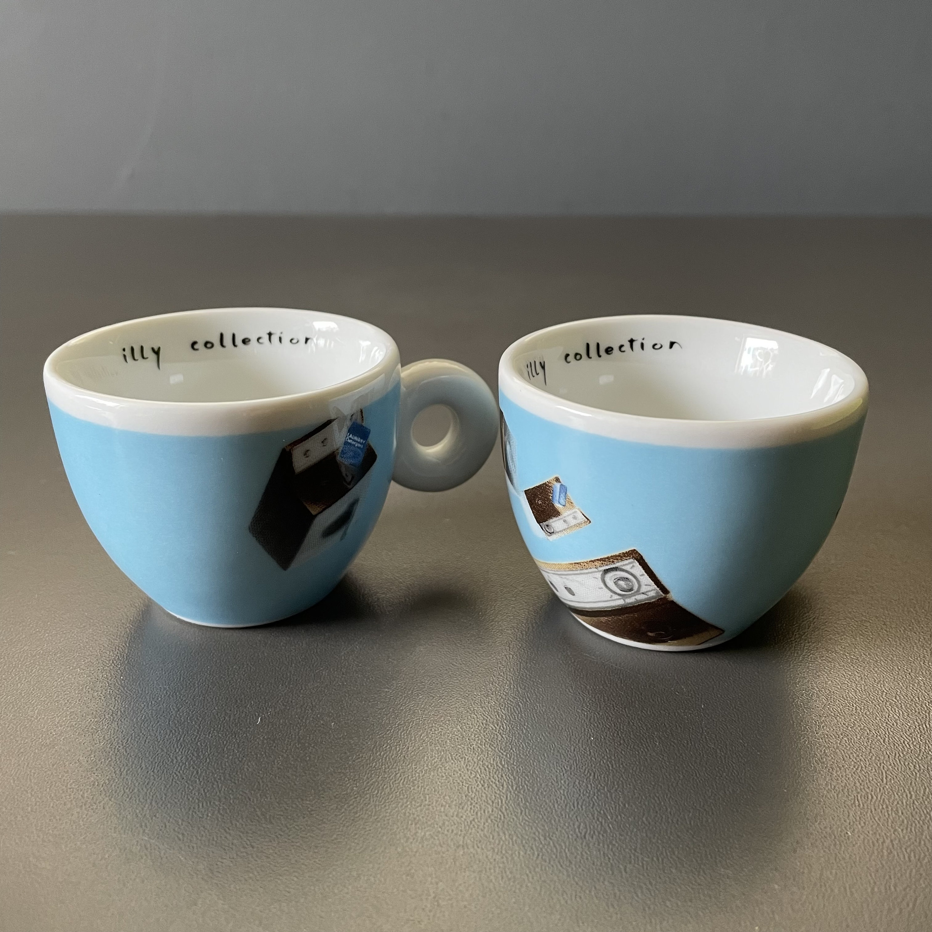 Illy Collection 2002 Espresso Cups and Saucers Norma Jeane Etsy
