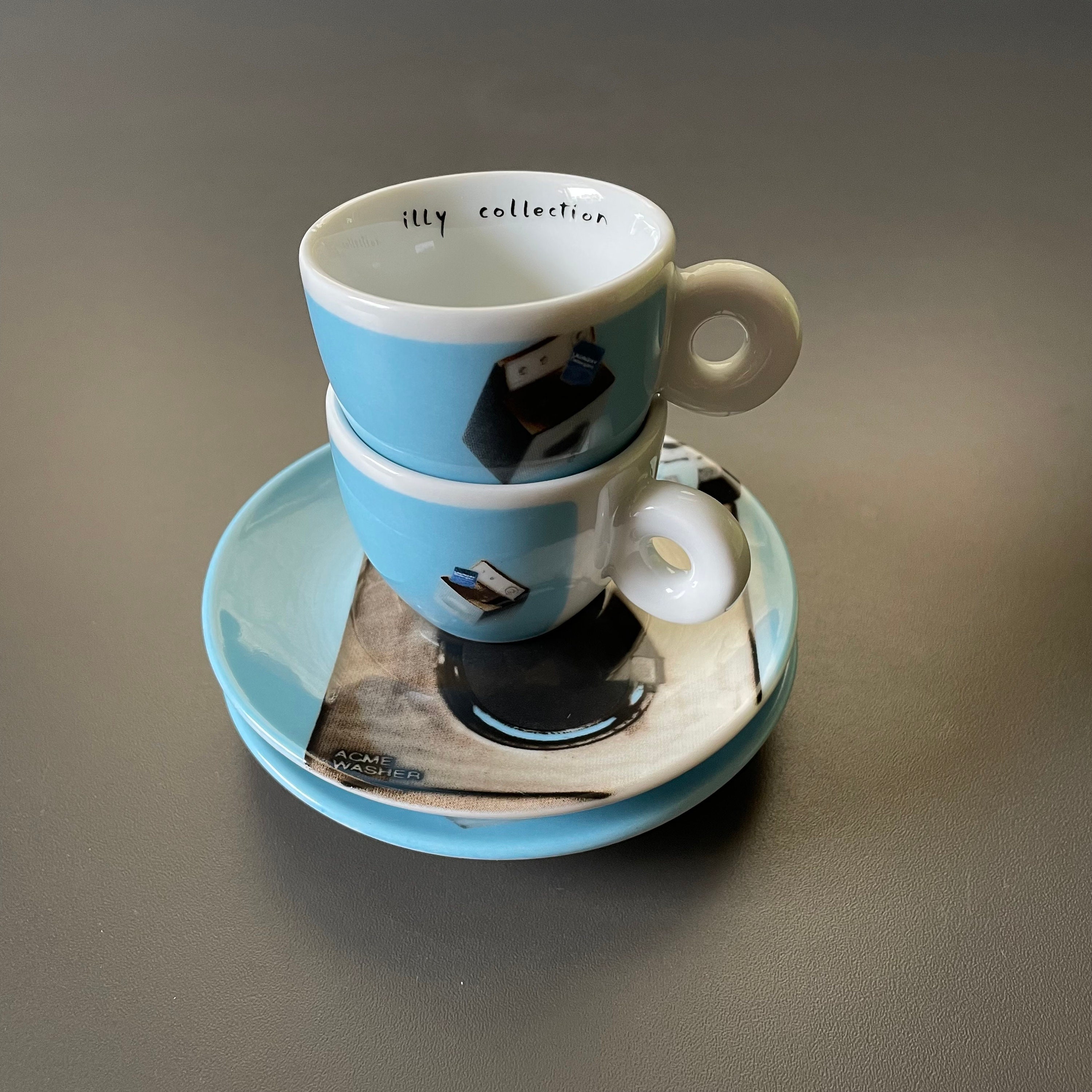 Illy Collection 2002 Espresso Cups and Saucers Norma Jeane Etsy