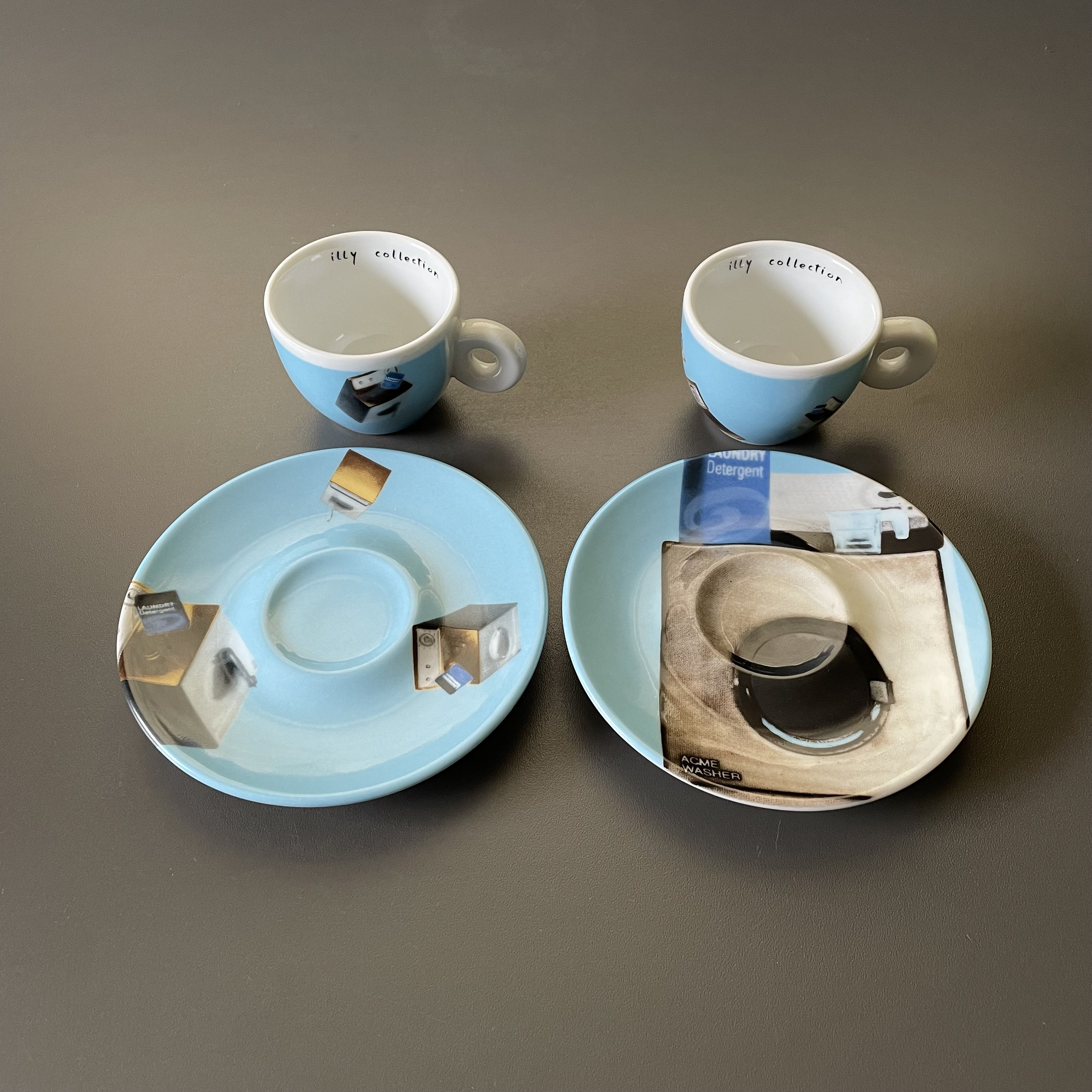 Illy Collection 2002 Espresso Cups and Saucers Norma Jeane Etsy