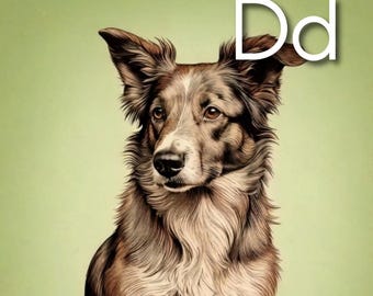 Alphabet Karten | Lernbare Alphabet-Karteikarten | Illustration ABC Karten, Spielzimmer Dekor, Homeschool, Back to School | Jahrgang