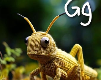 Alphabet Karten | Lernbare Alphabet-Karteikarten | Illustration ABC-Karten, Spielzimmer, Homeschool, Back to School | ABC | Gestrickt