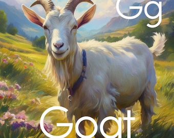 Alphabet Karten | Lernbare Alphabet-Karteikarten | Illustration ABC-Karten, Spielzimmer, Homeschool, Back to School | ABC Englisch | Ölfarbe