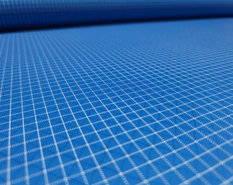 Bleu ciel - Tissu en nylon 210D UHMWPE Gridstop pour équipement d'extérieur durable et imperméable