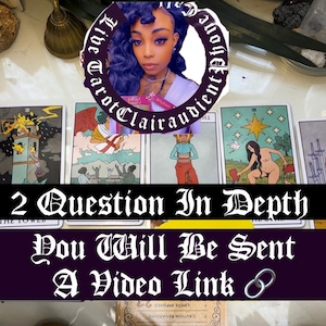 Tarot Clairaudient In Depth Video Reading/  2 Quesion Reading