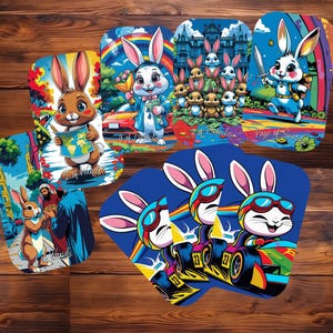 Funny Bunny Tarot Deck: Colorful Cartoon Cards for Tarot Readers