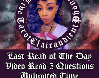 Video Psychic Reading: 5 Questions, Psychic Guidance| Last Read Of the Day|