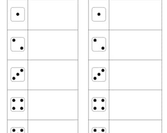 Bunco Score Sheet