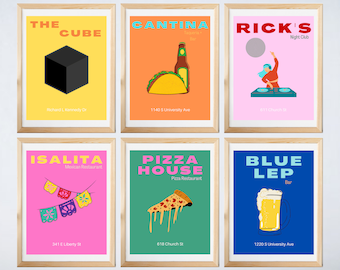 Ann Arbor Prints: University of Michigan Dorm Decor (Digital Download)