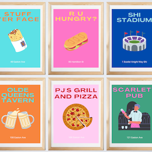 Rutgers University New Brunswick Town Classics Printable