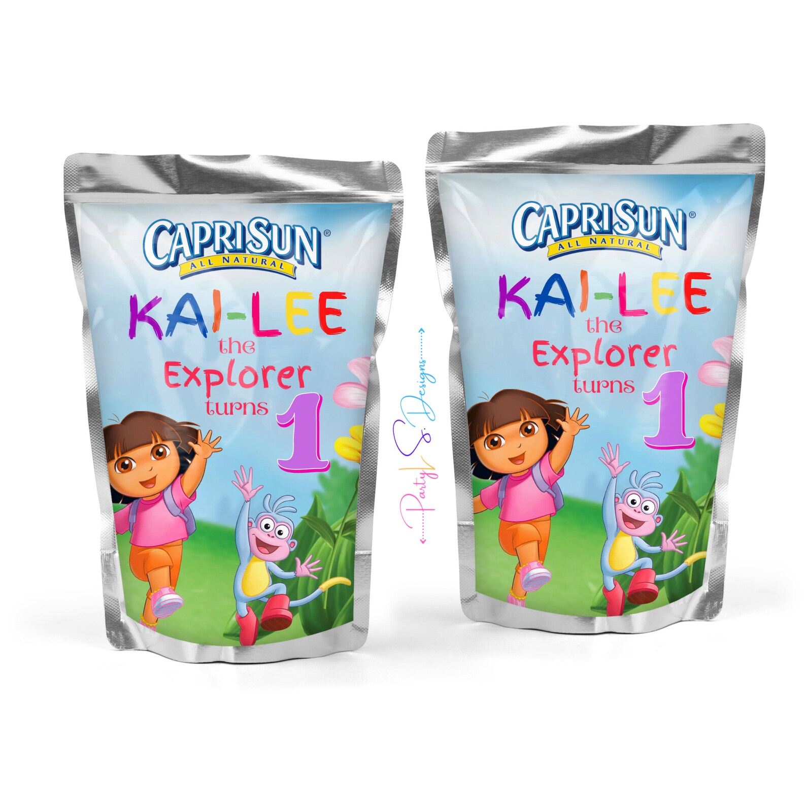 Dora Juice Pouchdora Partydigital Dora Etsy