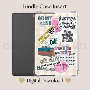 Kindle Colorsoft Hülle einfügen | Kult-Sticker Einlage | Kindle Dekorationen | Kindle Basic | Kindle Paperwhite | Kindlein, Girlie