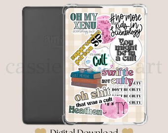 Kindle COLORSOFT Clear Case Insert | Cult Sticker Insert | Kindle Decorations | Kindle Basic | Kindle Paperwhite | Kindle Girlie