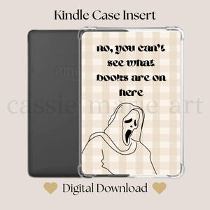 Kindle Colorsoft Clear Case Insert PRINTABLE | Mask Dark Romance | Kindle Decorations | All Kindle Models | Kindle Paperwhite | Bookish