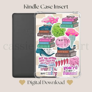 Kindle Colorsoft klare Hülle Einfügen druckbare | Buch Aufkleber | Kindle Dekorationen | Kindle Paperwhite | Kindle Girlie | Buchliebhaber | Bücherwurm