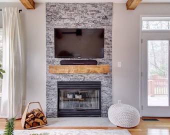 Matte Finish Wood Fireplace Mantle | Custom Fireplace Mantle | Made To Order Fireplace Mantle