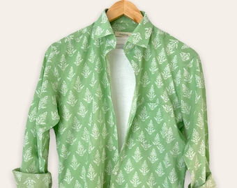 Men’s Cotton Shirt | Sage green | Party | Vacation | Dating