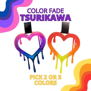 Corazón con goteo y degradado de color personalizado