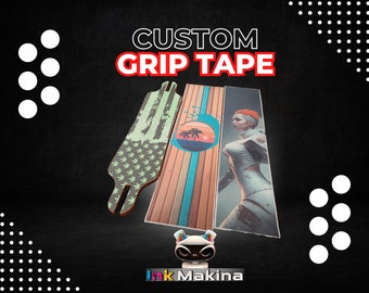 Custom Grip Tape for Skateboards, Longboards & Scooters - Perfect Gift for Skaters - Weatherproof and Personalized with Any Image