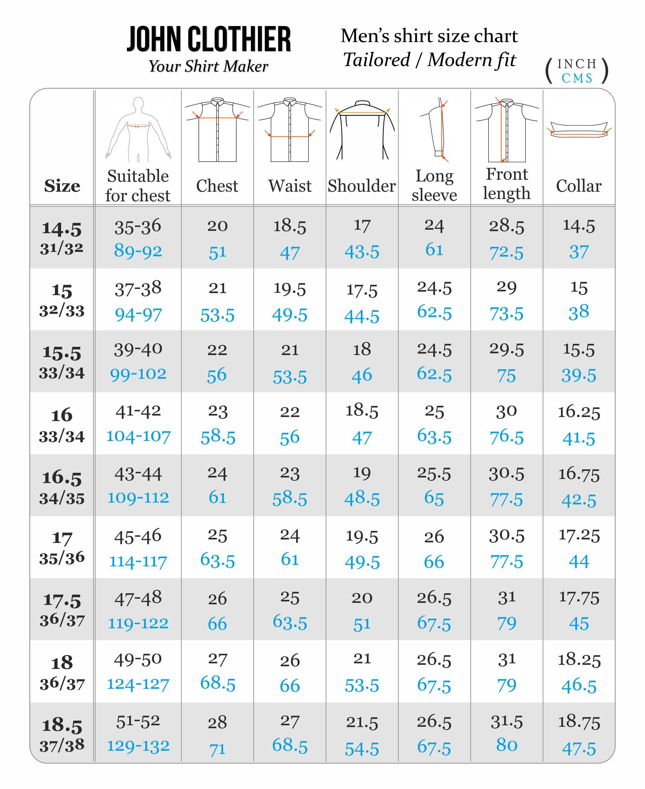 Karl Lagerfeld Size Chart Mens | ubicaciondepersonas.cdmx.gob.mx